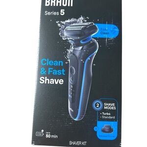 Braun Series 5 Electric Shaver - Black and Blue
